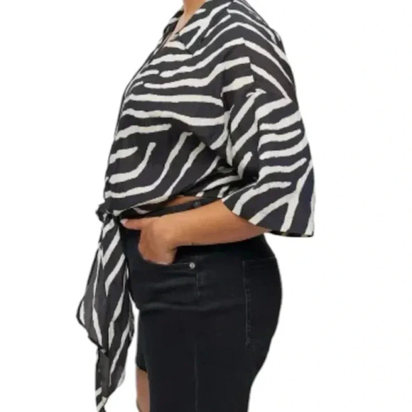 H&M Blouse  with tie detaik - Picture 5 of 7